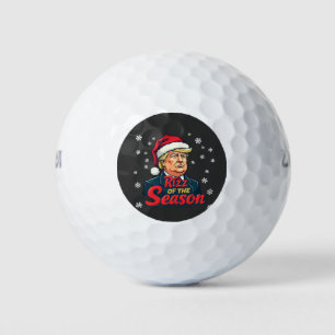 Rizz der Saison Lustiger Trump Weihnachten Santa Golfball