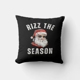 Rizz Die Jahreszeit Funny Santa Merry Rizzmas Rizz Kissen