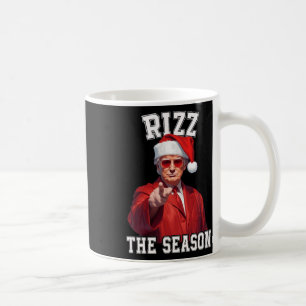 Rizz Die Jahreszeit Funny Trump Weihnachten Santa Kaffeetasse