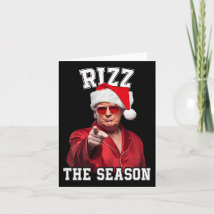 Rizz Die Jahreszeit Funny Trump Weihnachten Santa Karte