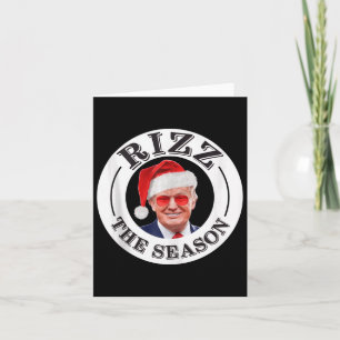 Rizz Die Jahreszeit Funny Trump Weihnachten Santa Karte