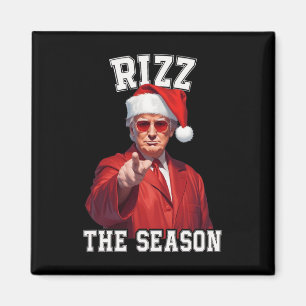 Rizz Die Jahreszeit Funny Trump Weihnachten Santa Magnet