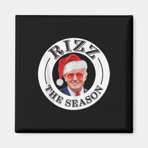 Rizz Die Jahreszeit Funny Trump Weihnachten Santa  Magnet