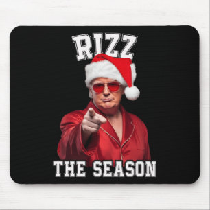 Rizz Die Jahreszeit Funny Trump Weihnachten Santa Mousepad