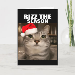 Rizz Die Saison Lustige Weihnachts-Pyjamas Katze M Karte