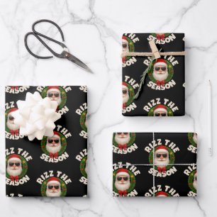 Rizz Die Saison Trendy Weihnachten Santa Geschenkpapier Set