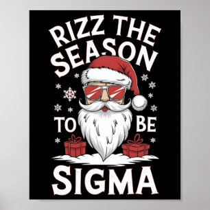 Rizz Die Saison, um Sigma Gen Alpha Lustiges Meme Poster