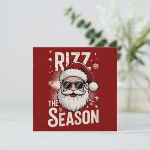 Rizz Die Saison Weihnachtsmann Rizzmas Lustiges We Feiertagskarte