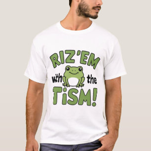 Rizz em mit der Taufe für Autismus T-Shirt