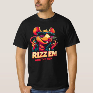 Rizz Em mit Rat T - Shirt - Cooles Gras