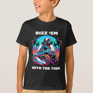Rizz Em With The Tism Autismus-Bewusstsein Lustige T-Shirt