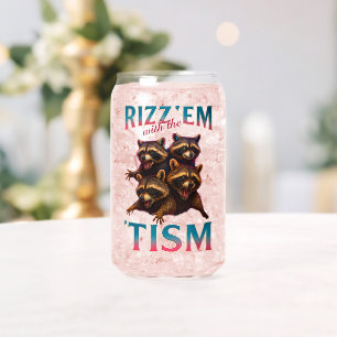 Rizz Em With The Tism Meme Autismus Lustiger Wasch Dosenglas