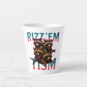 Rizz Em With The Tism Meme Autismus Lustiger Wasch Milchtasse
