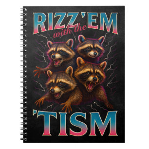 Rizz Em With The Tism Meme Autismus Lustiger Wasch Notizblock