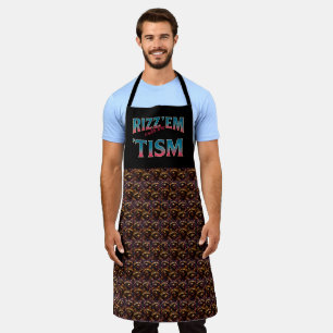 Rizz Em With The Tism Meme Autismus Lustiger Wasch Schürze