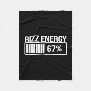Rizz Energie bei 67 Lustiges Six Seven Gen Alpha M Fleecedecke