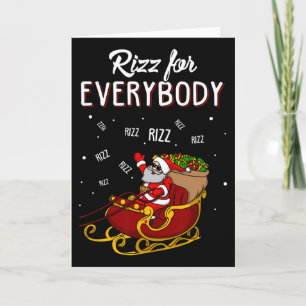 Rizz für jeden fröhlichen Rizzmas-Teenager Kinder Karte
