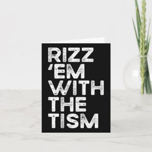 Rizz GmbH mit dem Tismus-Funny Autismus-Bewusstsei Karte