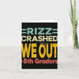 Rizz stürzte Wir aus dem 5. Grader Abschluss L ab Karte