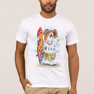 Rizz T-Shirt Schneemann Surfer