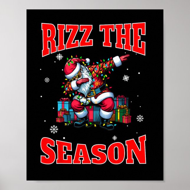 Rizz The Season Funny Middle School Gen Alpha Chri Poster (Vorne)