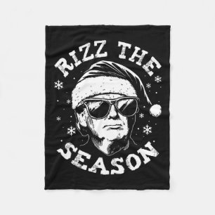 Rizz The Season Funny Trump frohe Weihnachten Weih Fleecedecke