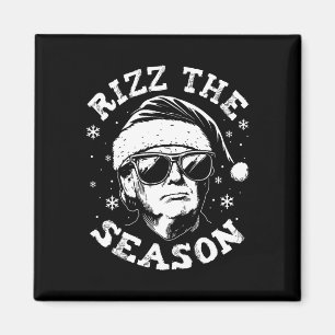Rizz The Season Funny Trump frohe Weihnachten Weih Magnet