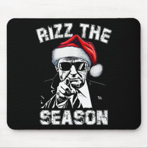 Rizz The Season Funny Trump frohe Weihnachten Weih Mousepad