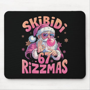 Rizz Weihnachten 67 Lustiges Xmas Gen Alpha Skibid Mousepad