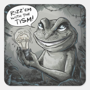 Rizz'em mit der Taufe, Taufe Quadratischer Aufkleber