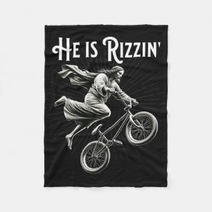 Rizzler bekommt Luft Lustiger Rizz Er ist Rizzin J Fleecedecke
