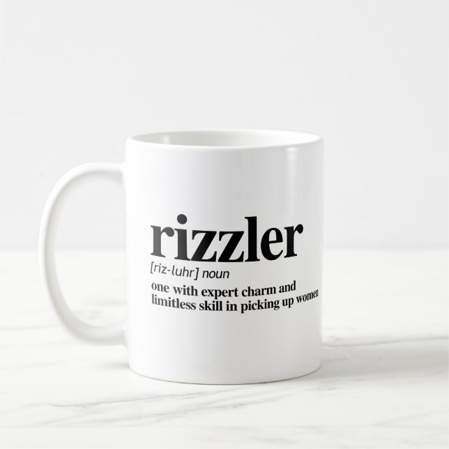 Rizzler Definition Kaffeetasse (Links)
