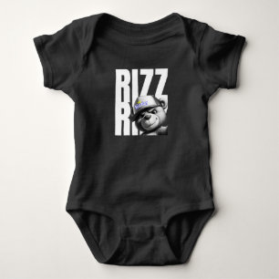 Rizzly Bear Der Rizzer Rizzing Hat Rizz Baby Strampler