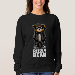 RIZZLY BEAR Rizzler W Rizz Cool Teddy Bear Best Me Sweatshirt