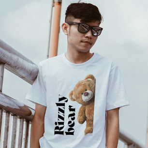 Rizzly süßes Teddybär-Design lustiges Zitat T-Shirt