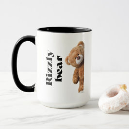 Rizzly süßes Teddybärdesign lustiger Spruch Tasse
