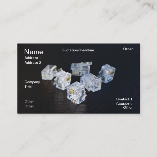 RJ45 VISITENKARTE (Vorderseite)