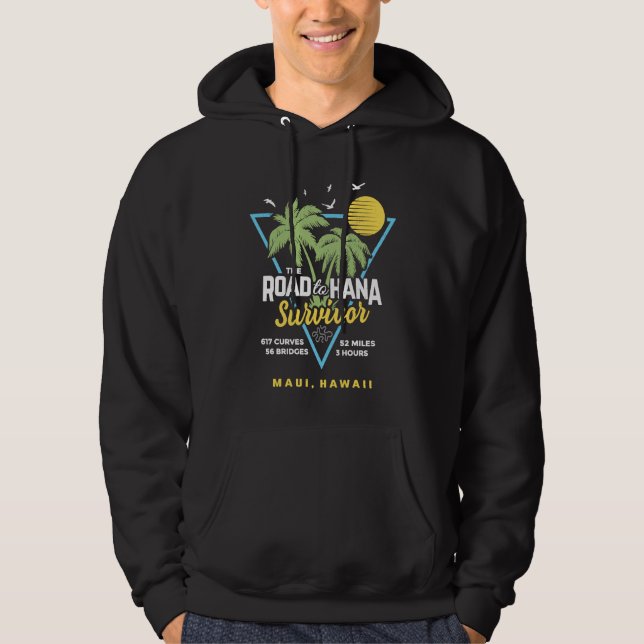 RJC Road to Hana Survivor Maui Hawaii Trip Adventu Hoodie (Vorderseite)