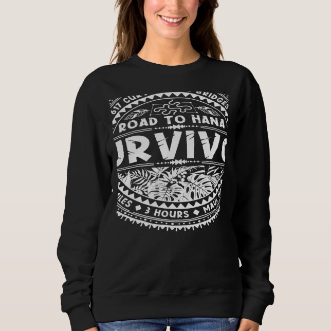 RJC Road to Hana Survivor Maui Hawaii Trip Adventu Sweatshirt (Vorderseite)