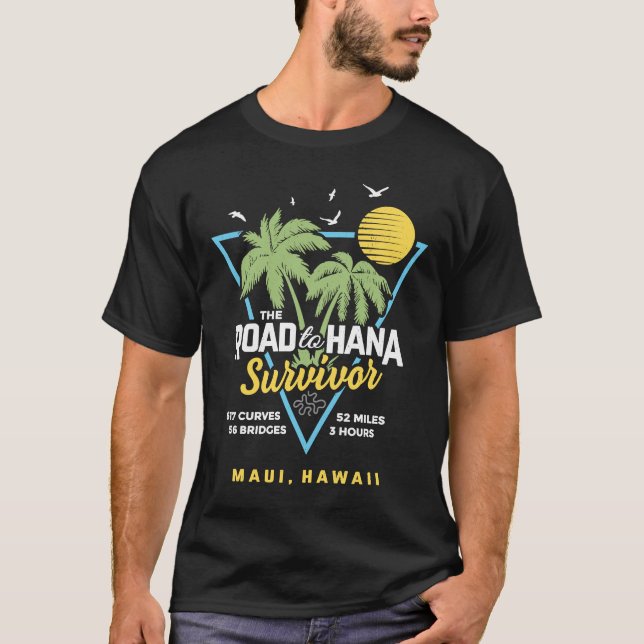 RJC Road to Hana Survivor Maui Hawaii Trip Adventu T-Shirt (Vorderseite)