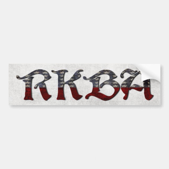 RKBA berichtigen, um Arme zu behalten und zu Autoaufkleber (Vorne)