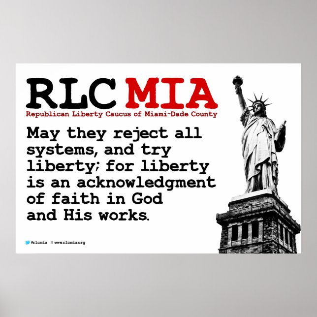 RLC MIA Poster 36" x 24" (Vorne)
