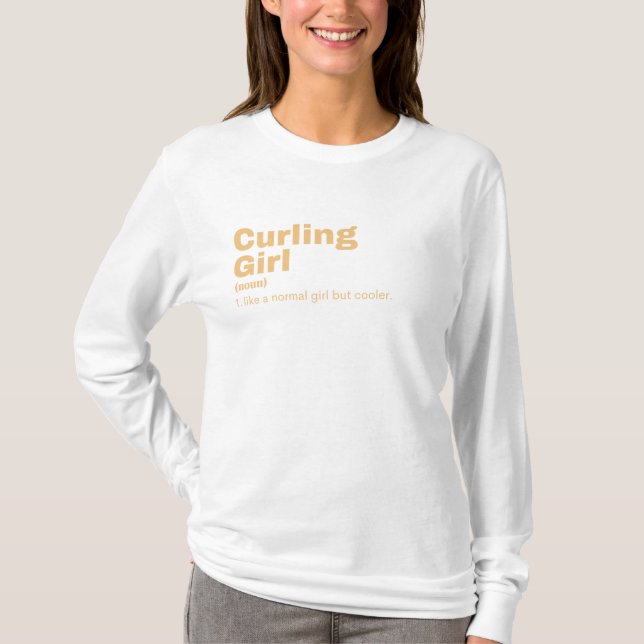 Rling Girl - Curling T-Shirt (Vorderseite)