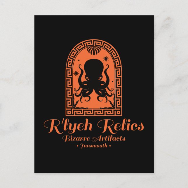 R'lyeh Relics Innsmouth Antiques Postkarte (Vorderseite)