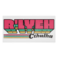 R'lyeh Retro-Label Cthulhu
