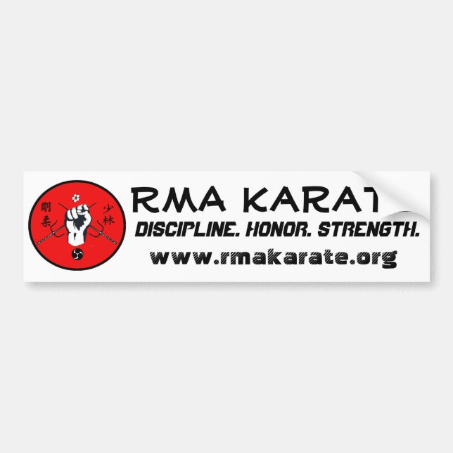 RMA Karate-Autoaufkleber Autoaufkleber (Vorne)