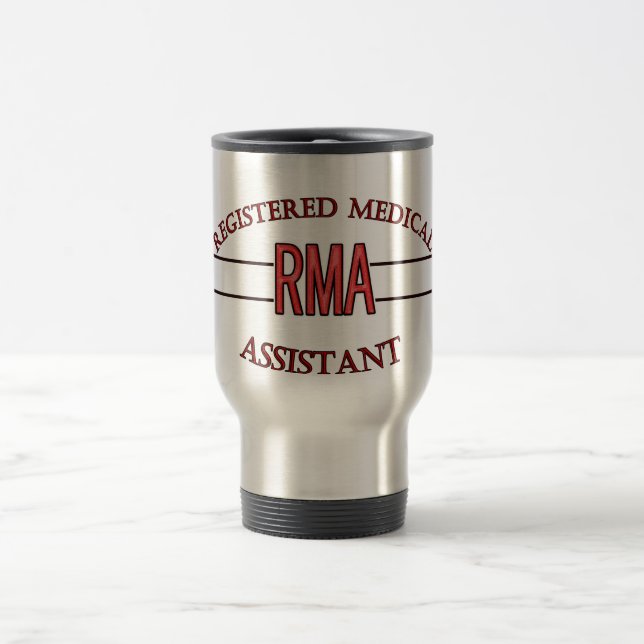 RMA LOGO REGISTRIERTER ASSISTENZARZT REISEBECHER (Mittel)