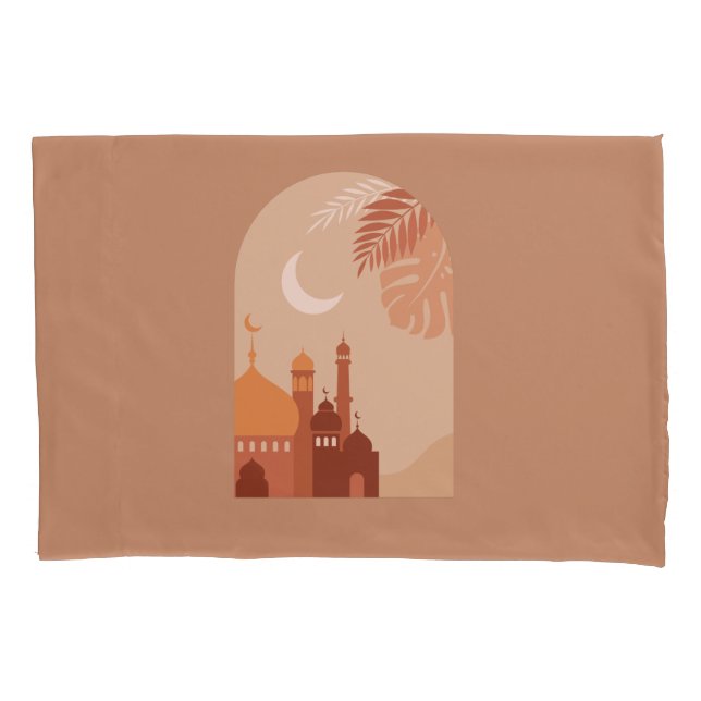 Rmadan Kareem Aesthetic Boho Fleece Blanket Kissenbezug (Vorderseite)