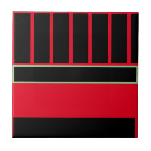 RMdesignflo5 CeramicTile coler Rrd- Sage- Black Fliese