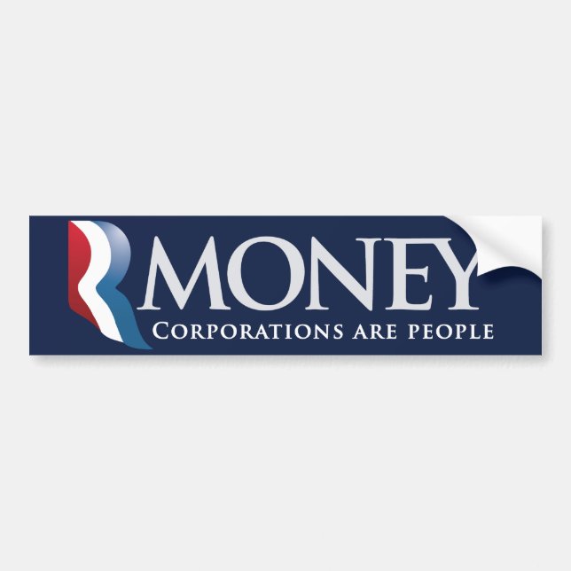 RMoney Romney Parodie-Autoaufkleber Autoaufkleber (Vorne)